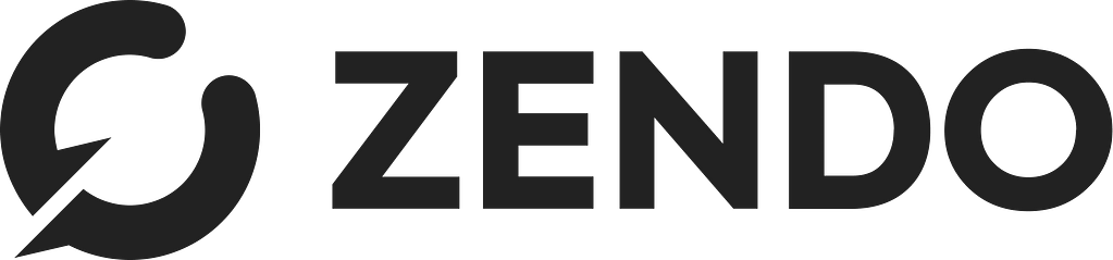 Zendo logo in dark design