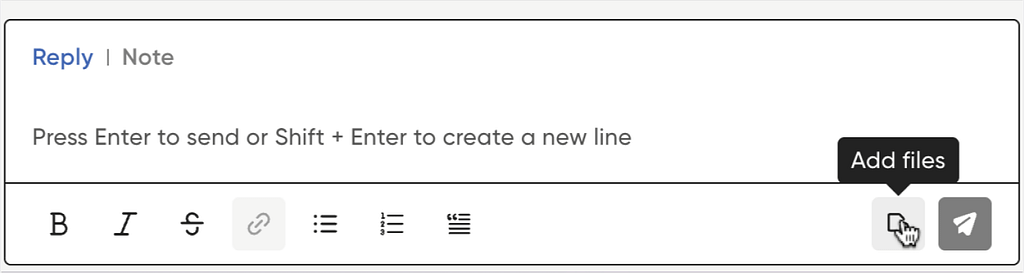 screenshot showing adding files