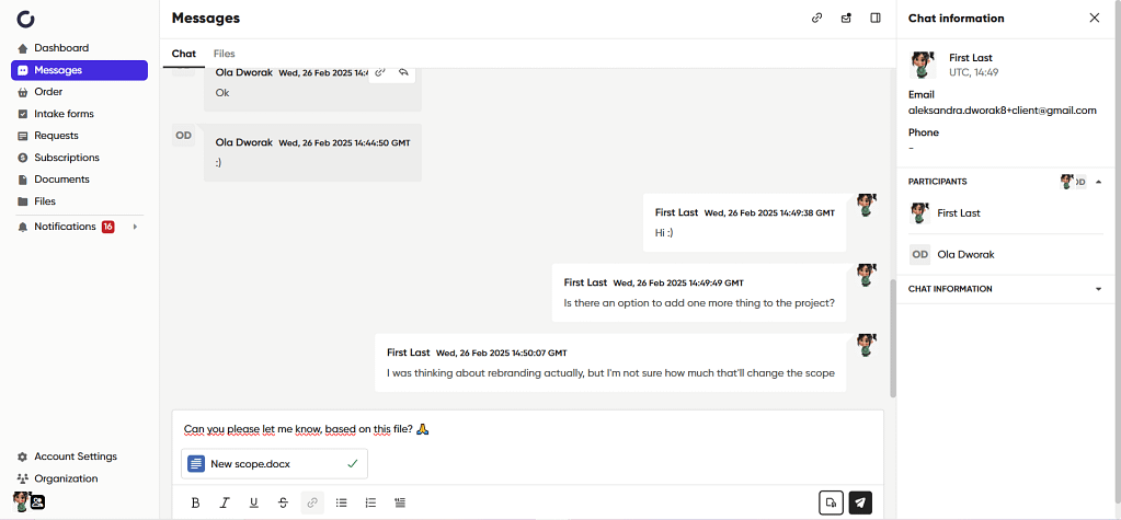 requesting lower prices via chat