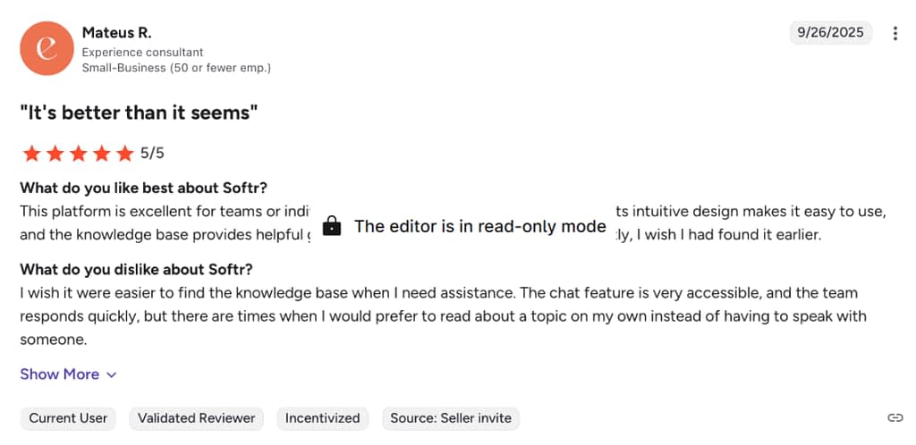 source: https://www.g2.com/products/softr/reviews