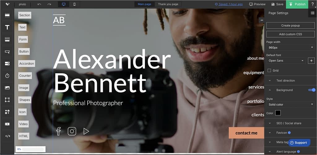 white label tools for agencies: landing page builder tool Landingi
