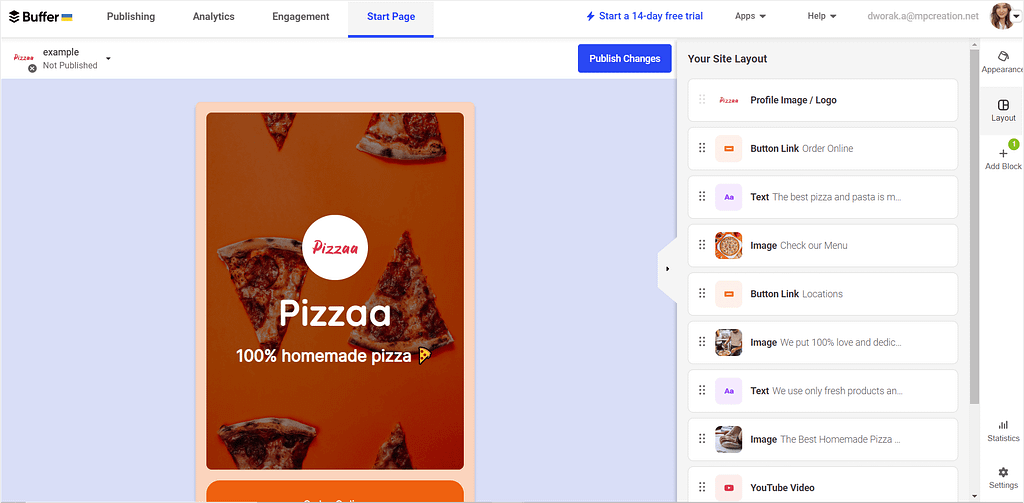 Buffer: social media management customer acquisition tool