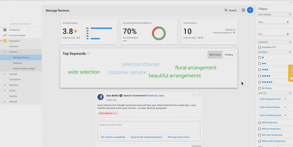 social media management tool used in a digital marketing campaign