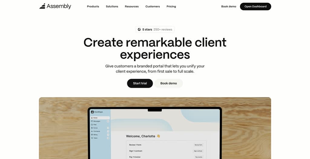 assembly client portal, formerly copilot