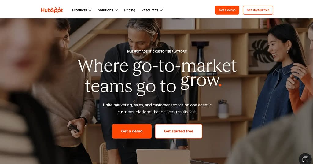 hubspot - one of the dubsado competitors