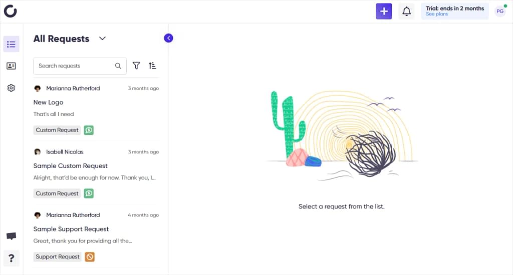 zendo client portal user interface