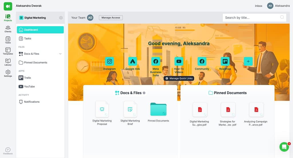 superokay client portal main view