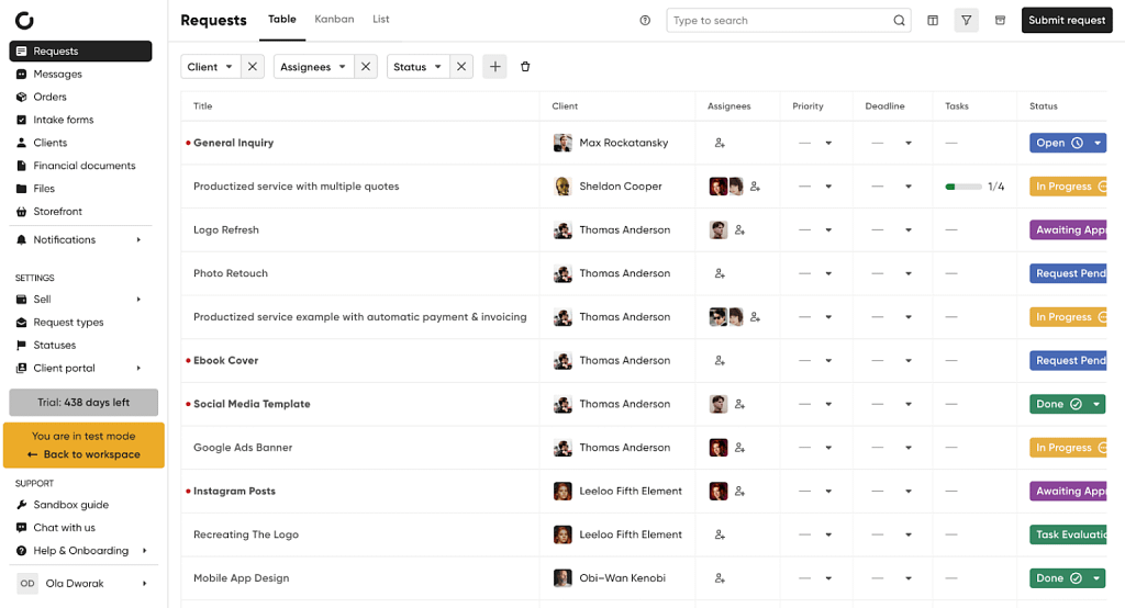 request management portal
