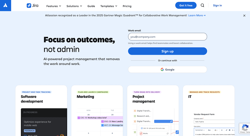jira for managing it project requests