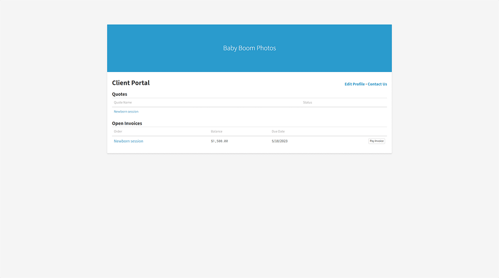 Tave's client portal