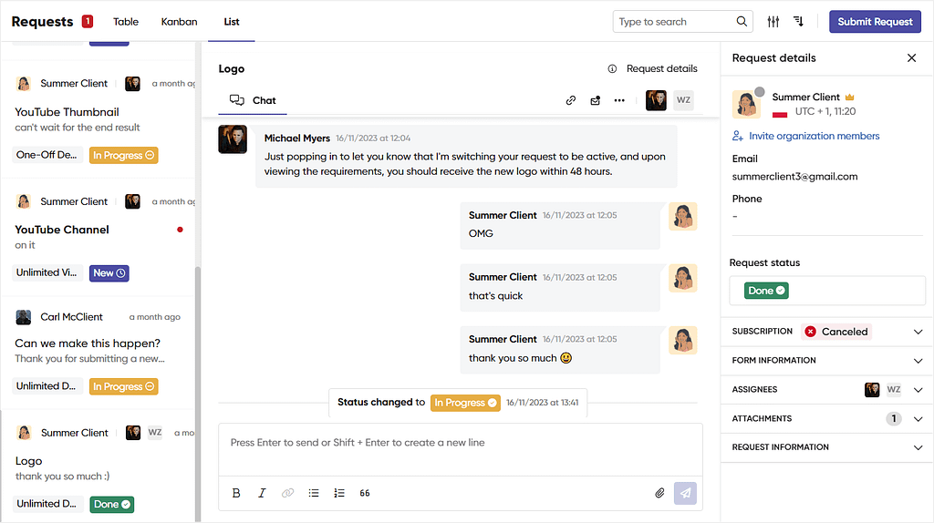 Scoro client portal alternative — Zendo, for better client communication and request management