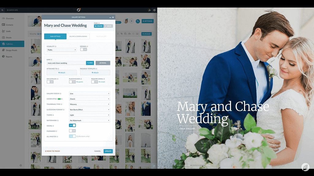Screenshot of Sprout Studio's gallery.