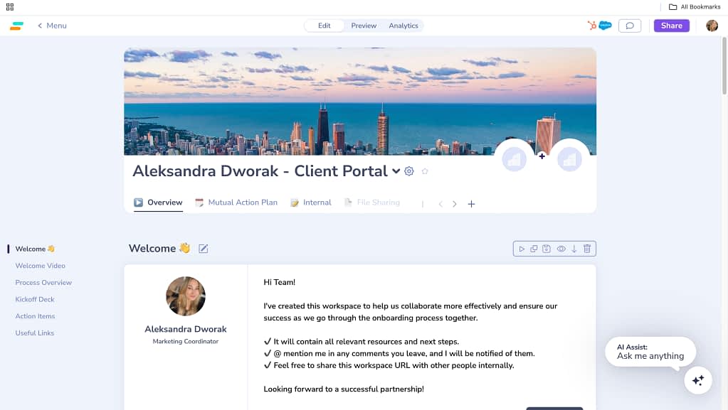 client portal example