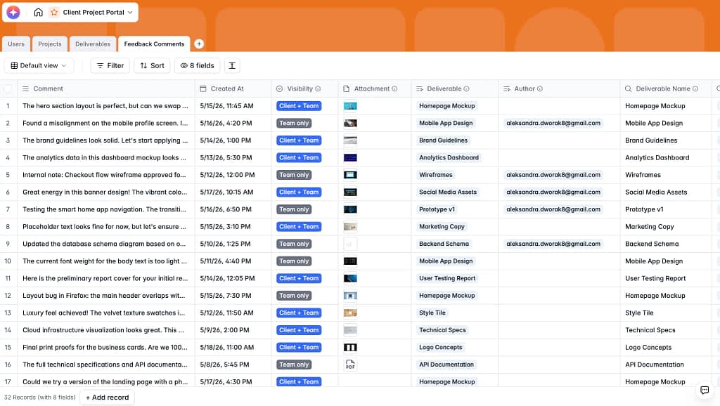 database integration in softr