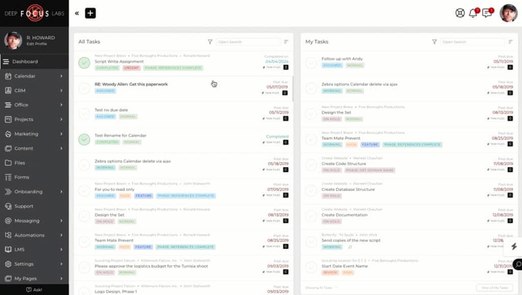 suitedash dashboard