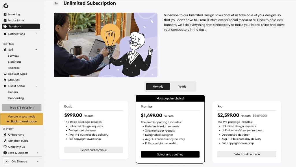 zendo selling subscriptions software