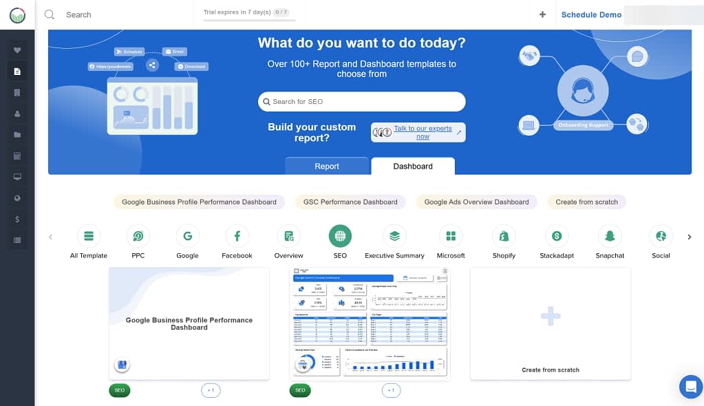 report building tool with full personalization options