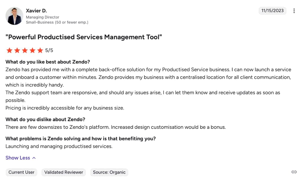 source: https://www.g2.com/products/zendo/reviews