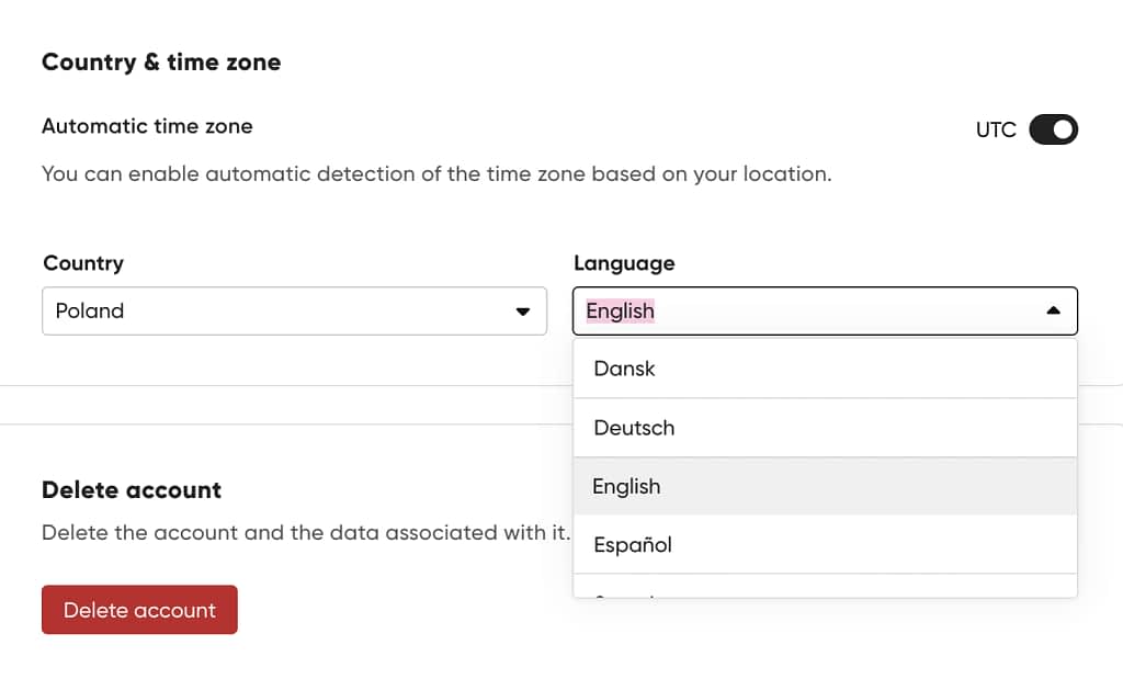 giving a choice for portal language boosting customer satisfaction