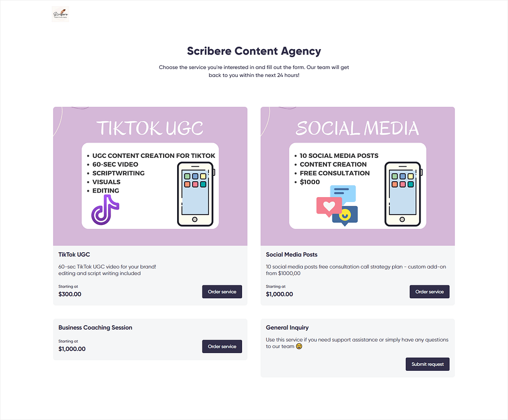 Zendo's Service Catalog