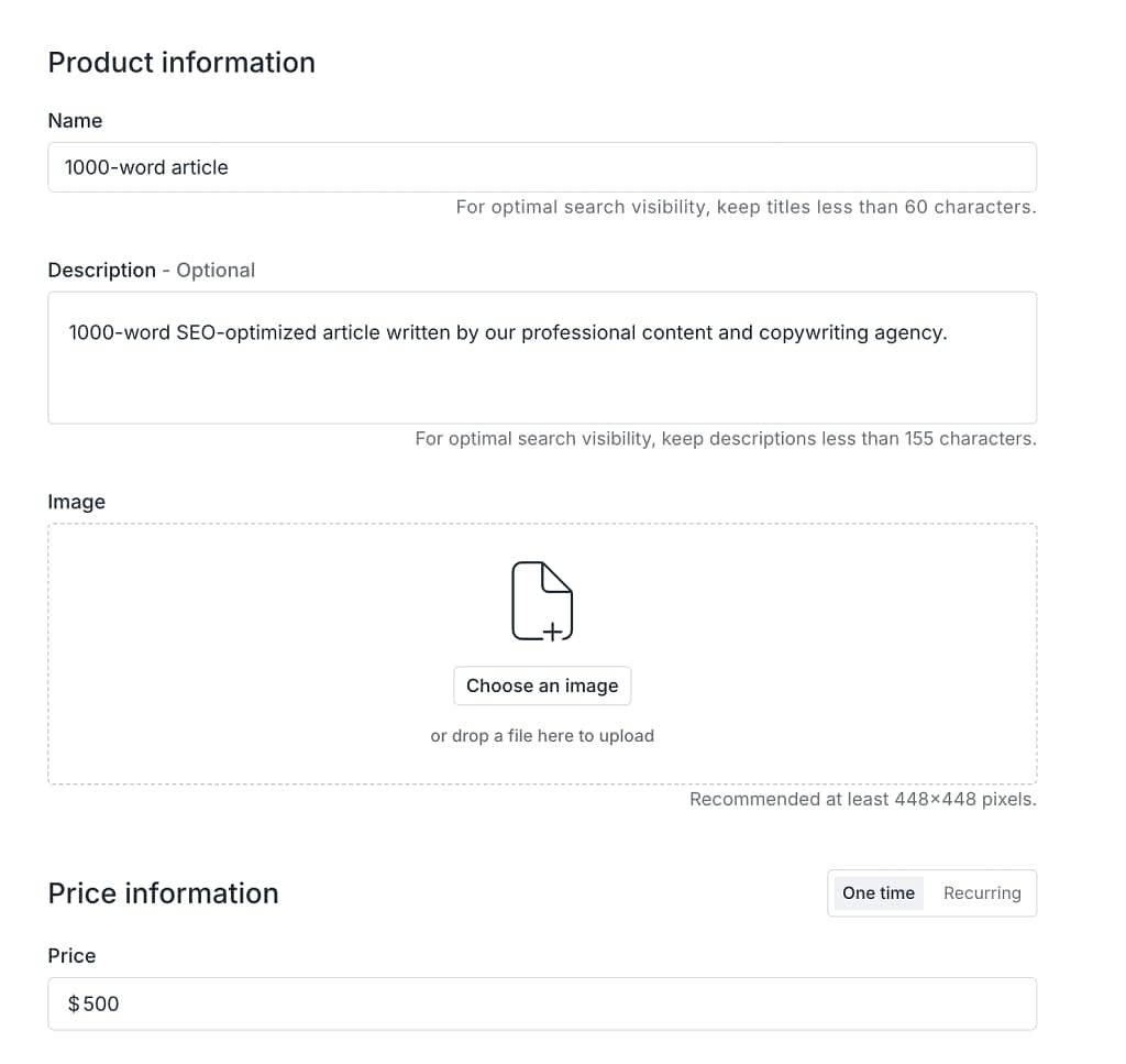 limited selling options in assembly
