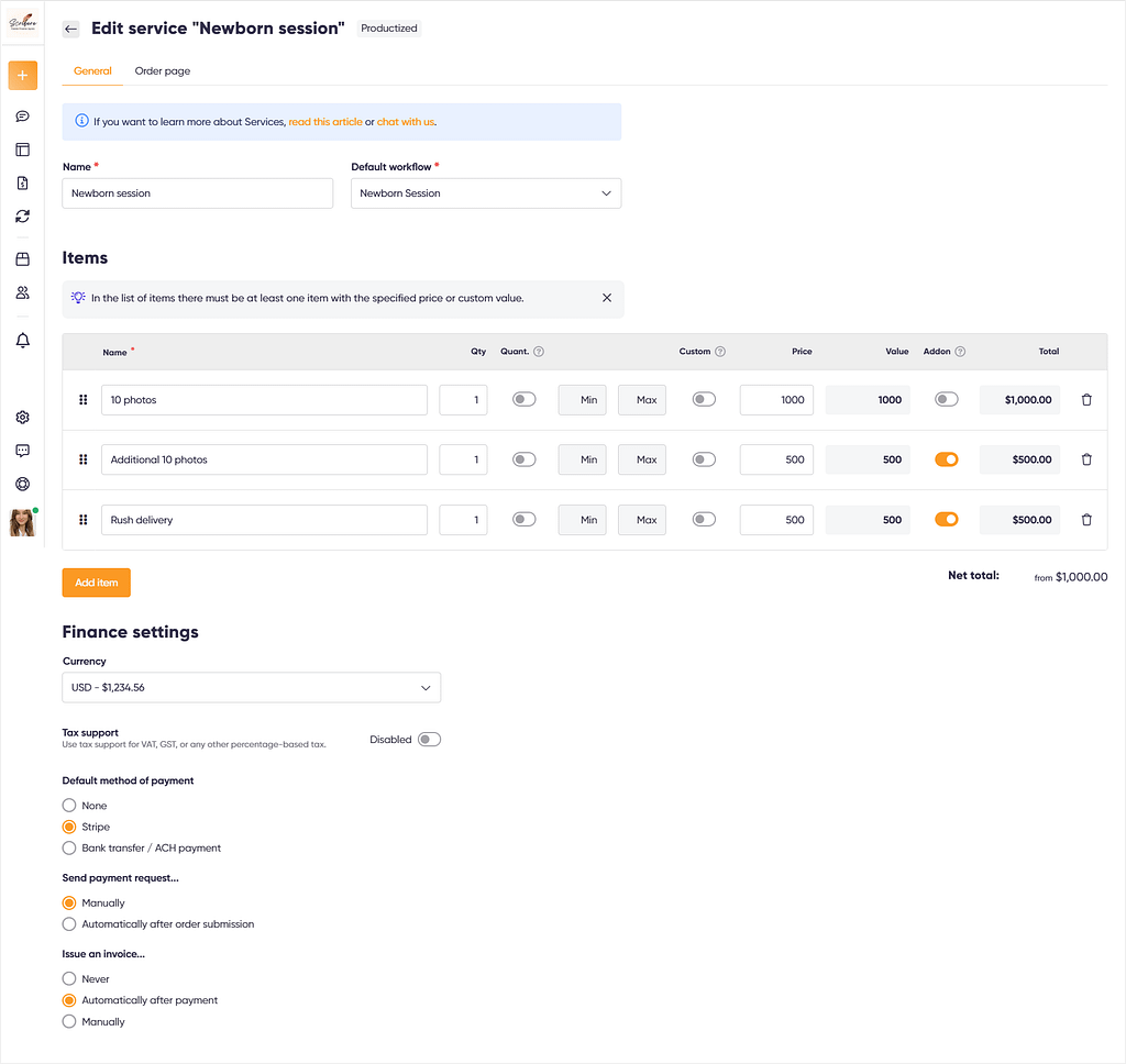 Creating a productized service in Zendo