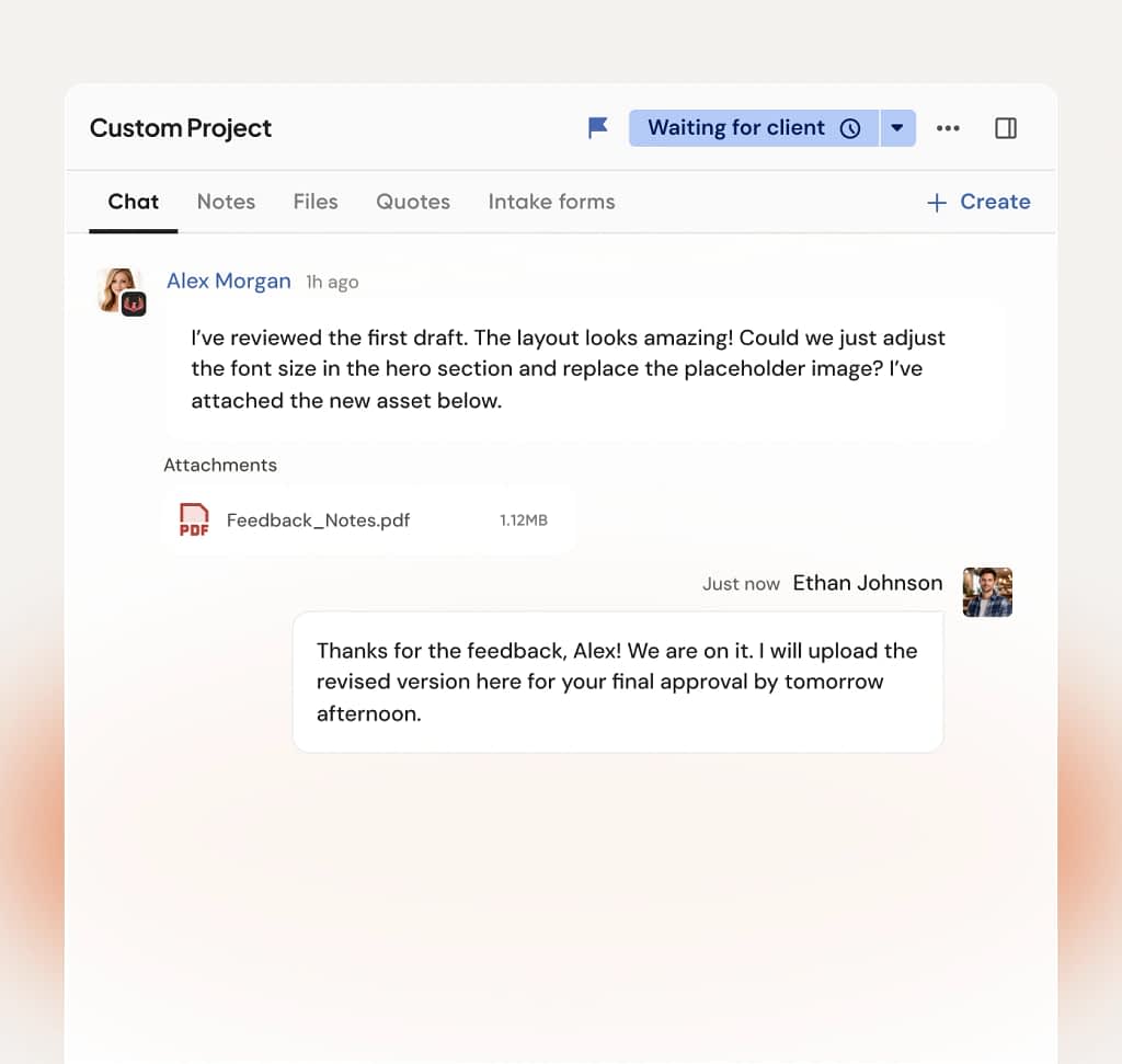 Deliver, get feedback, iterate