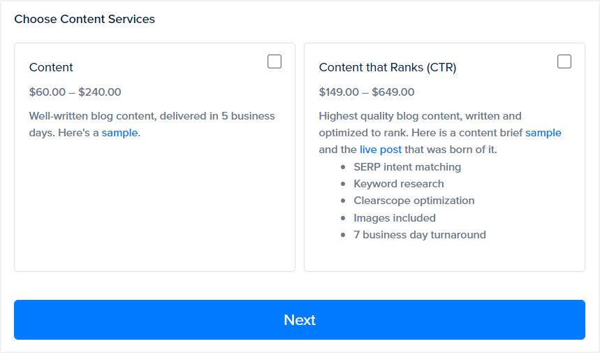 productized service upsell