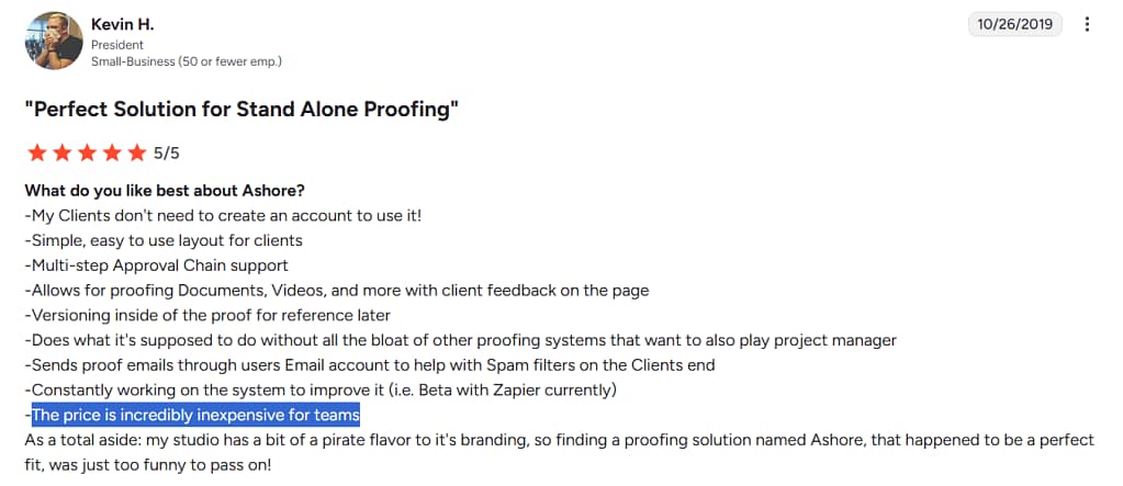 market alignment reflected in online review