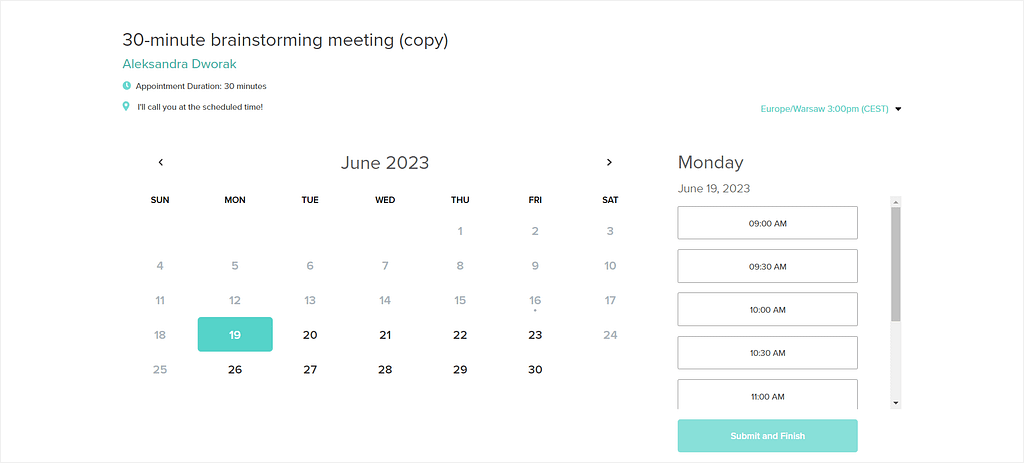 Dubsado's scheduling