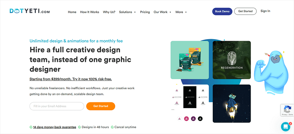 #10 best unlimited graphic design service - DotYeti