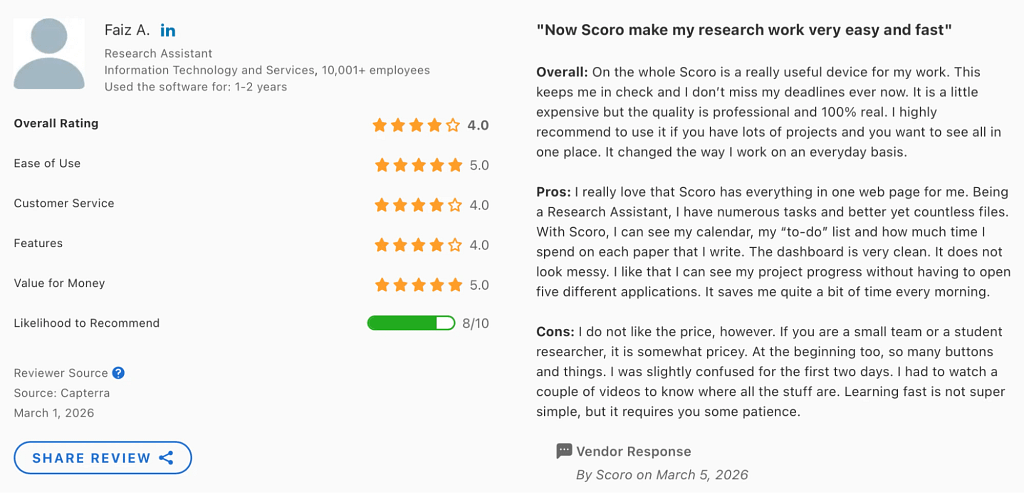 scoro software reviewed