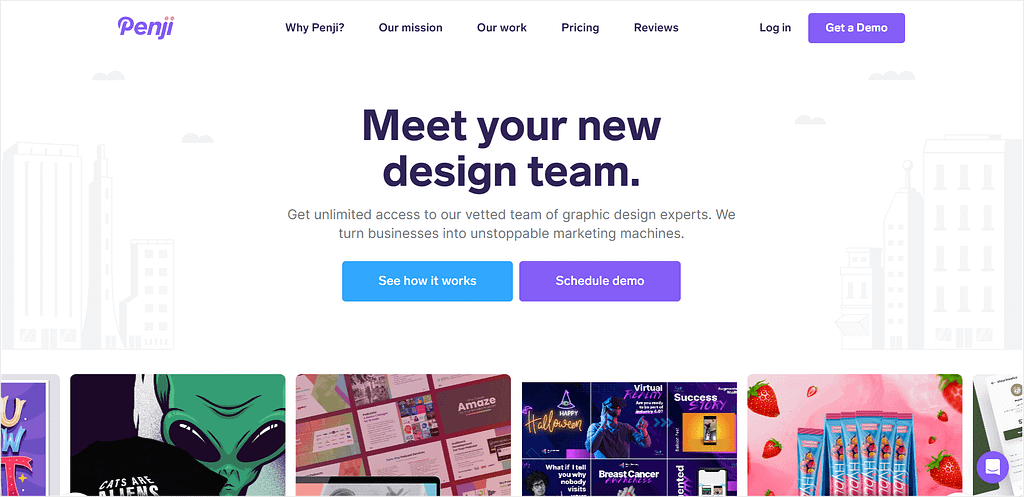 #1 best unlimited graphic design service - Penji