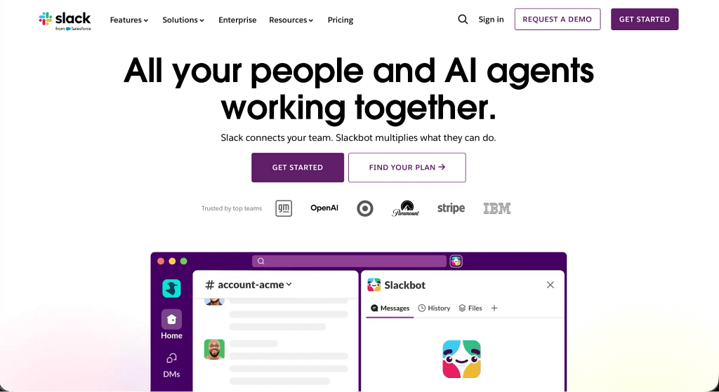 business communication app: slack