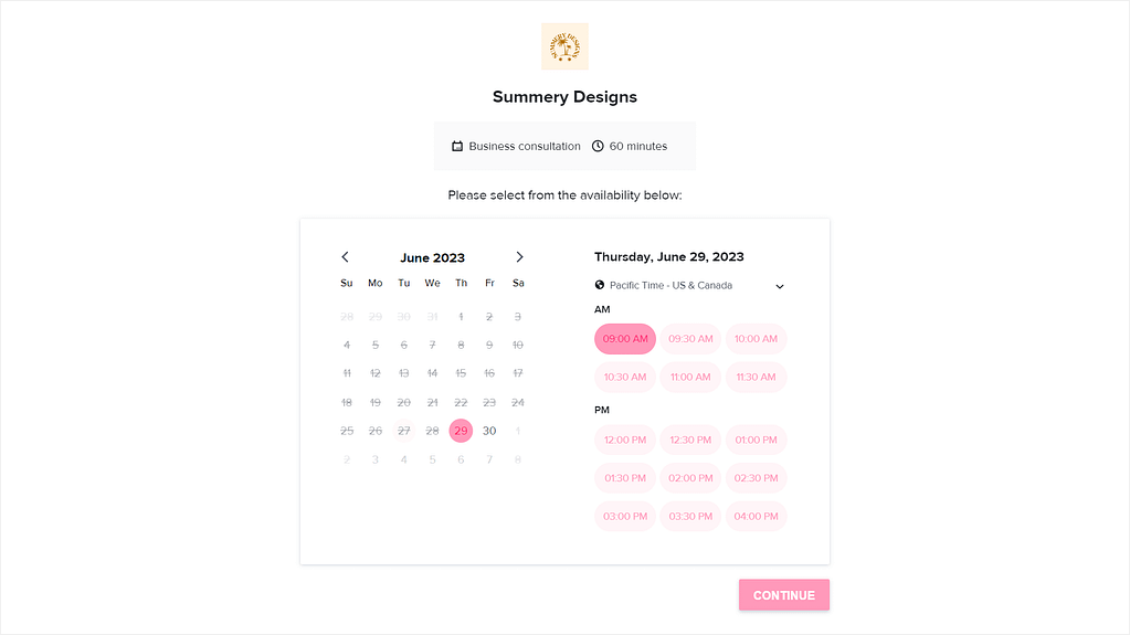 HoneyBook's scheduling
