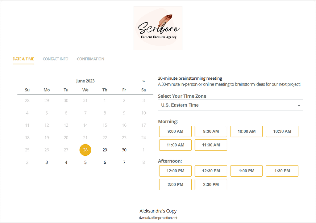 17Hats' scheduling