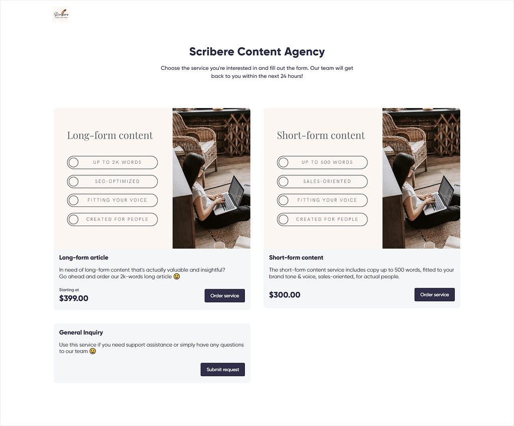 Zendo's Service Catalog