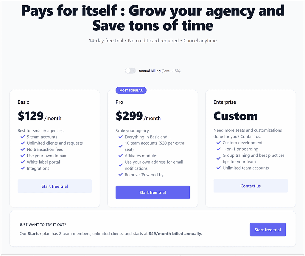 ManyRequests' plans & pricing