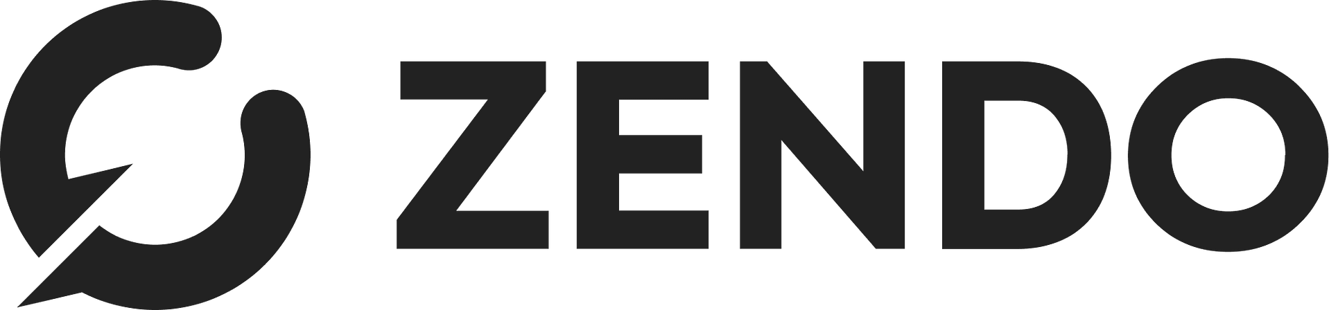 Zendo logo in dark design