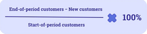 Subscription retention rate formula