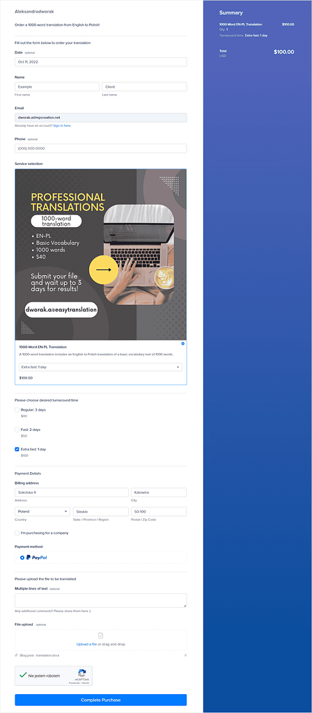 productized service software: end result in SPP