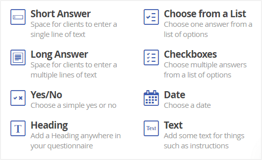 Lead capture form field types to add in 17hats