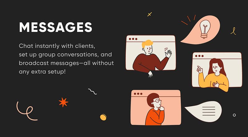 blog post header for messages feature update